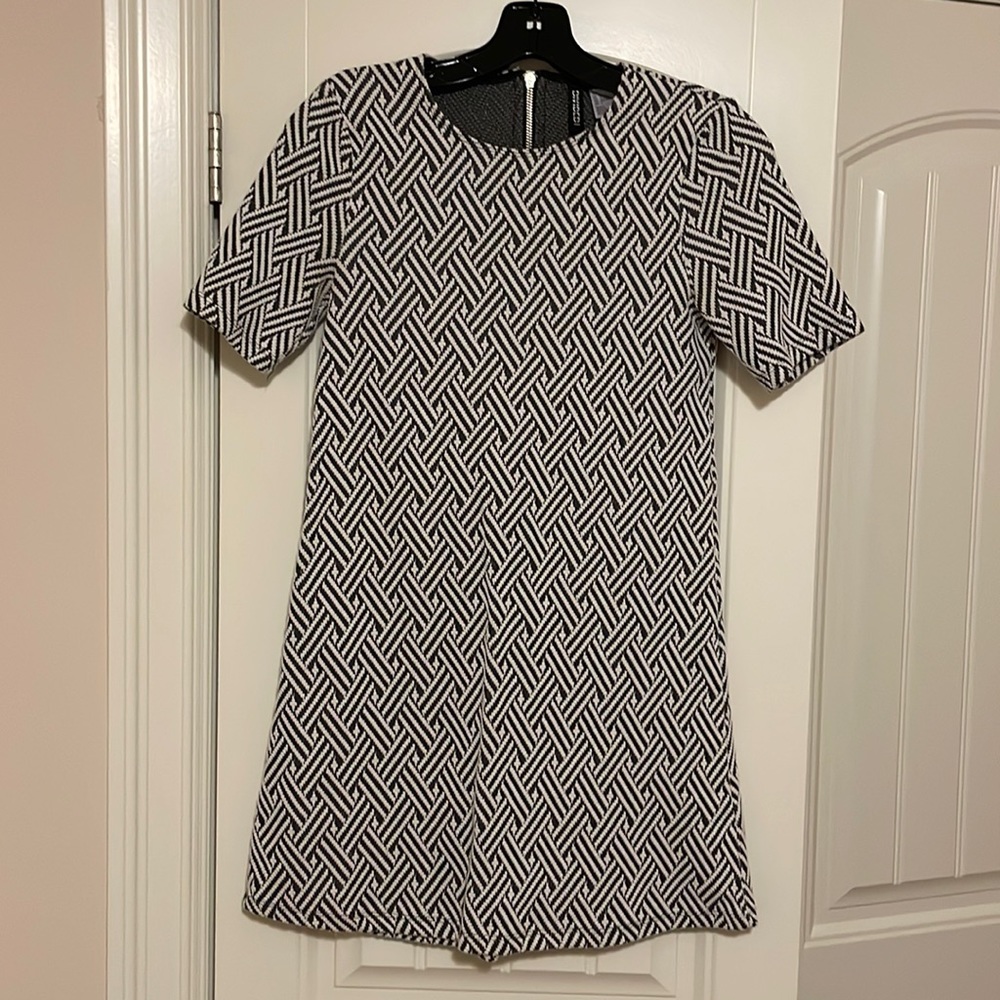 H&M Black and White Dress